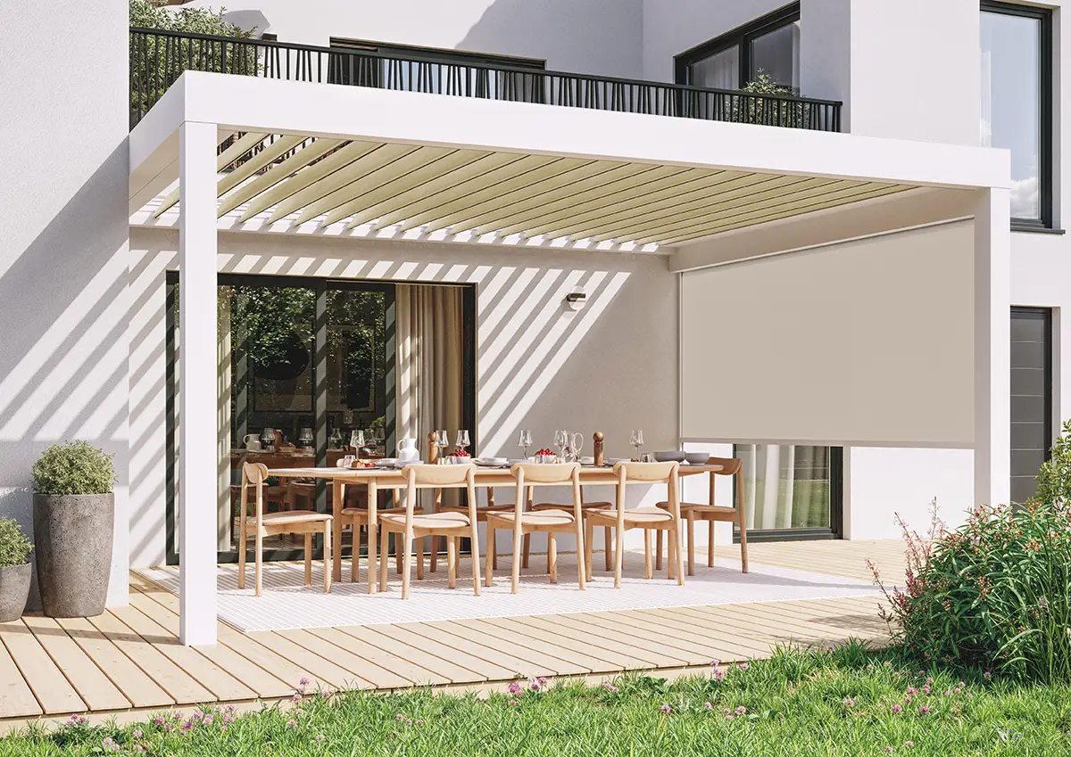 Pergola et Carport ccôtés jardin
